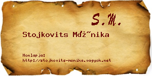 Stojkovits Mónika névjegykártya